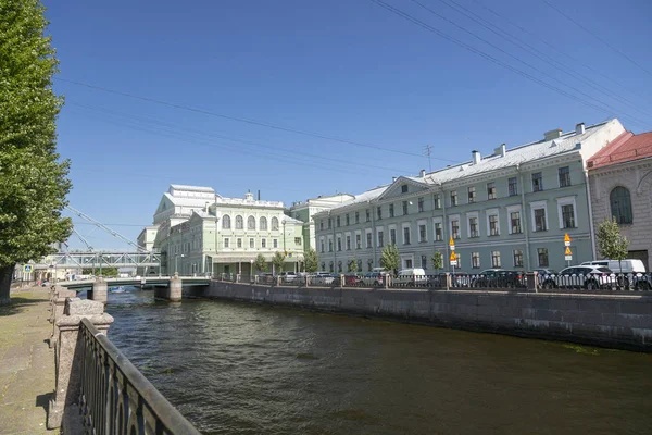 Petersburg Rusko Srpna 2018 Mariinské Divadlo Budova Břehu Canal Kryukov — Stock fotografie