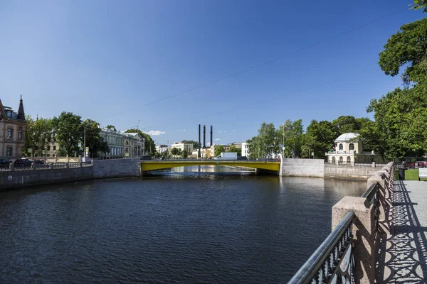 San Pietroburgo Russia Agosto 2018 Veduta Del Ponte Khrapovitsky Del — Foto Stock