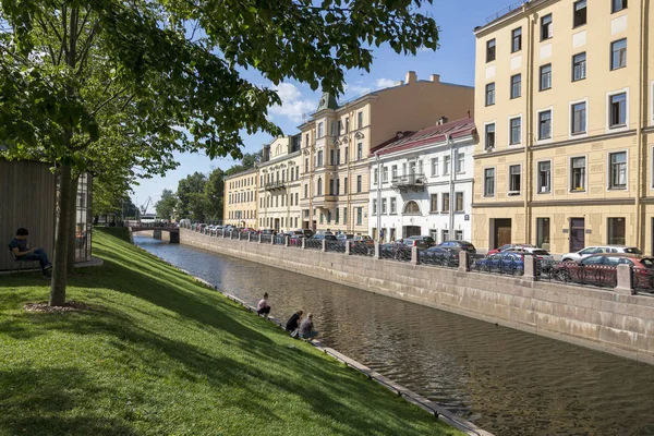 Petersburg Russia August 2018 View Admiralty Canal City Park New — Stock Photo, Image