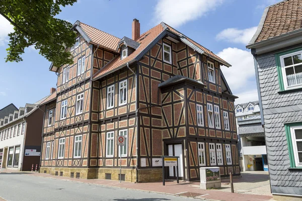 Goslar Alemania Julio 2018 Casa Con Tecnología Construcción Entramado Madera — Foto de Stock