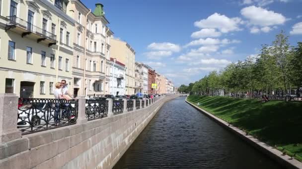 San Pietroburgo Russia Agosto 2018 Veduta Del Canale Dell Ammiragliato — Video Stock