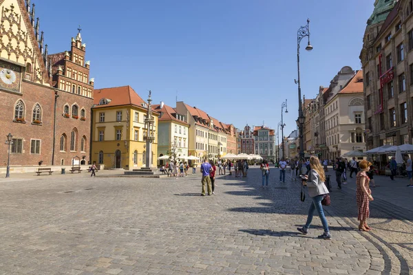 Wroclaw Poland July 2018 Market Square Center Wroclaw Poland — Stock Photo, Image