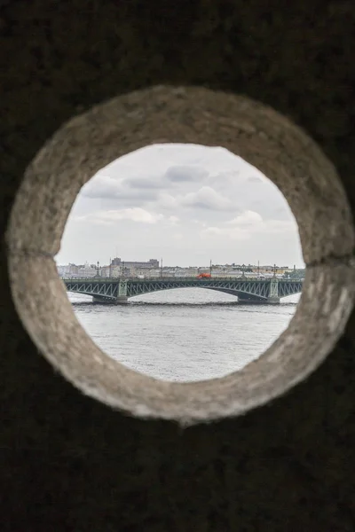 San Petersburgo Rusia Agosto 2018 Vista Del Puente Trinidad Desde — Foto de Stock