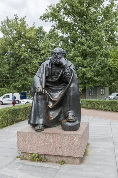 San Pietroburgo Russia Agosto 2018 Scultura San Apostolo Pietro Nel — Foto Stock