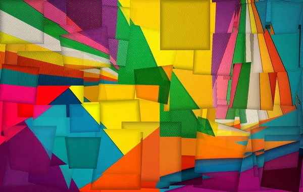 Collage Abstracto Fondos Cartón Color Corrugado — Foto de Stock