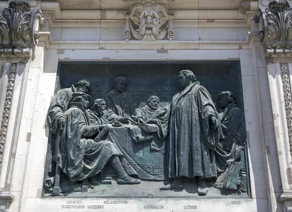 Berlin Germany July 2018 Bas Relief Building Berlin Cathedral — Stock Photo, Image