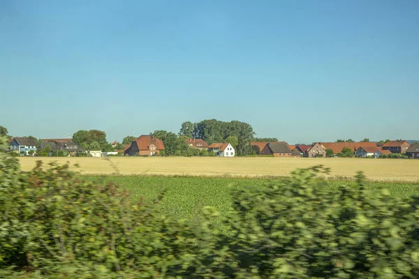 Amsterdam Netherlands July 2018 Village Entering Amsterdam View Window Car — Stock Photo, Image