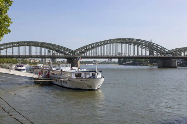 Cologne Germany July 2018 View Hohenzollern Bridge Rhine River Cologne — Stock Photo, Image