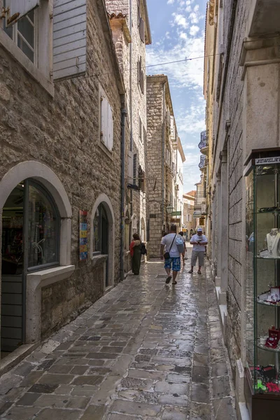 Budva Montenegro Augustus 2017 Streets Van Oude Stad — Stockfoto
