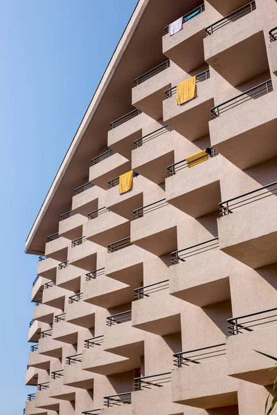 Fragment Facade Multi Storey Residential Building — Stock Photo, Image