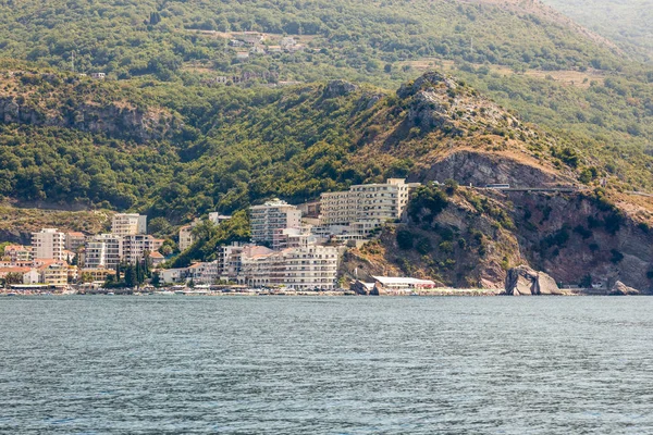 Budva Montenegro Agosto 2017 Vista Desde Pueblo Becici — Foto de Stock