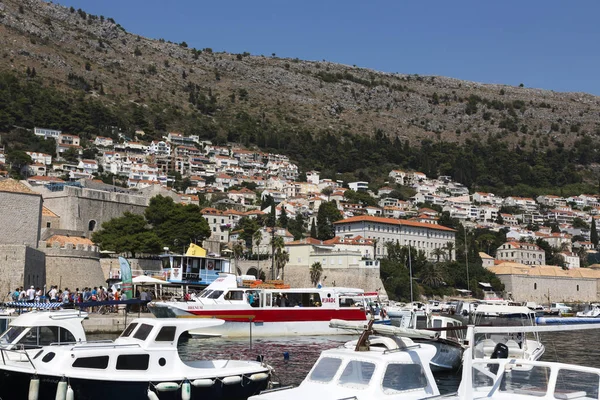 Uitzicht Dubrovnik Vanaf Vewijderd Promenade — Stockfoto