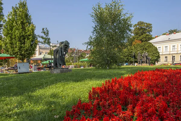 Sofía Bulgaria Agosto 2017 Monumento Los Voluntarios Búlgaros Los Soldados — Foto de Stock