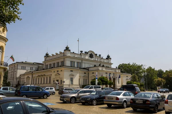 Sofya Bulgaristan Ağustos 2017 Sofya Daki Ulusal Meclis Meydanı Parlamento — Stok fotoğraf