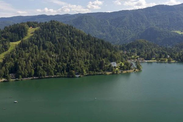 Beau Paysage Avec Lac Bled Slovénie — Photo