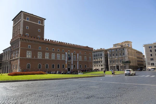 Roma Talya Ağustos 2019 Roma Nın Merkezindeki Venedik Meydanı Manzarası — Stok fotoğraf