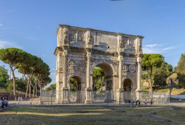 Roma, İtalya - 17 Ağustos 2019: Roma İmparatoru Konstantin 'in Zaferi