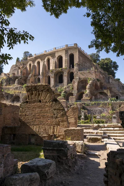Rome Italië Augustus 2019 Zicht Oude Structuren Van Het Forum — Stockfoto