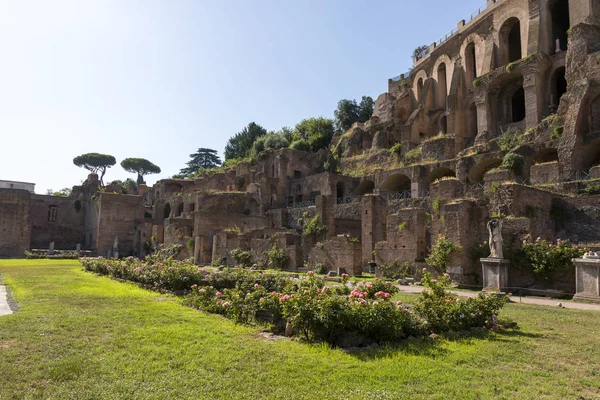 Roma Talya Ağustos 2019 Roma Forumunun Antik Yapılarına Bakış — Stok fotoğraf