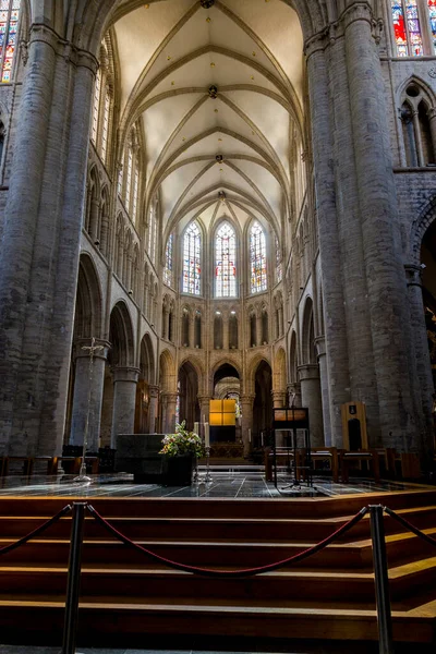 Брюссель Бельгия Июля 2018 Года Внутреннее Убранство Собора Святого Иоанна — стоковое фото