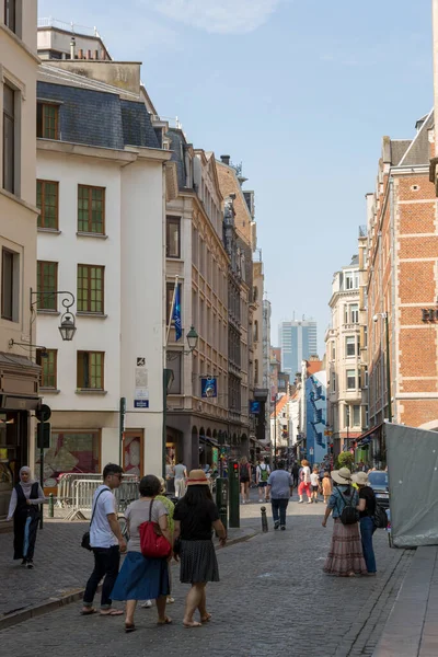 Brussels Belgium July 2018 View Street Center Brussels — Stock Photo, Image