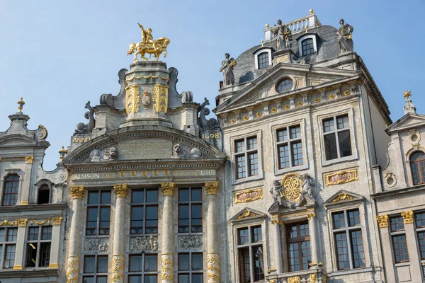 Bryssel Belgien Juli 2018 Detalj Fasaden Det Belgiska Bryggerimuseet Grand — Stockfoto