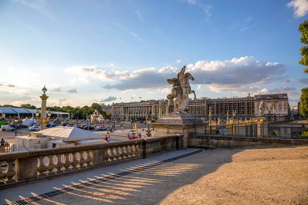 Parijs Frankrijk Juli 2018 Zicht Place Concorde Bij Tuilerieëntuin — Stockfoto