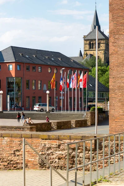 Trier Almanya Temmuz 2018 Trier Merkezinde Roma Mparatoru Konstantin Bazilikası — Stok fotoğraf