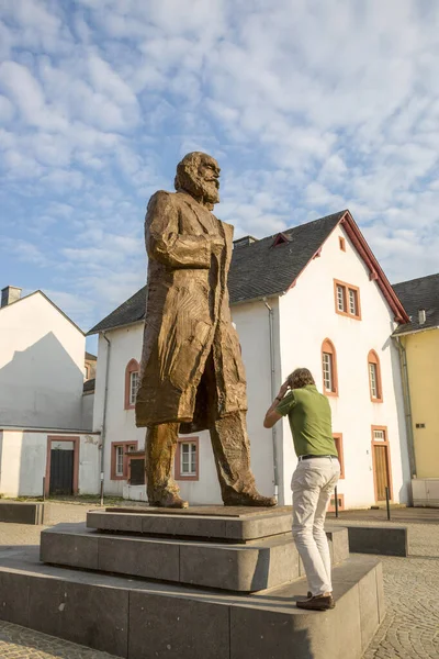 Trier Alemania Julio 2018 Monumento Karl Marx Centro Trier — Foto de Stock