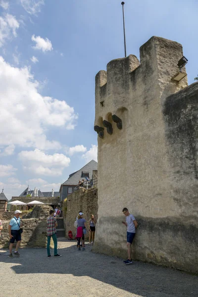 Braubach Duitsland Juli 2018 Fragment Van Het Kasteel Van Marksburg — Stockfoto