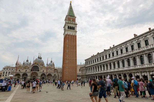 Venedik Talya Ağustos 2019 Venedik Teki Piazza San Marco Mark — Stok fotoğraf