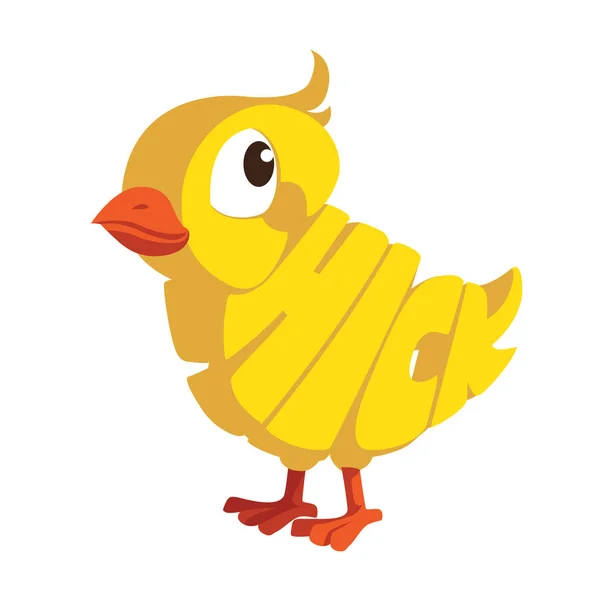 Vector Illustration Chicken Cartoon Animal — Stock Vector