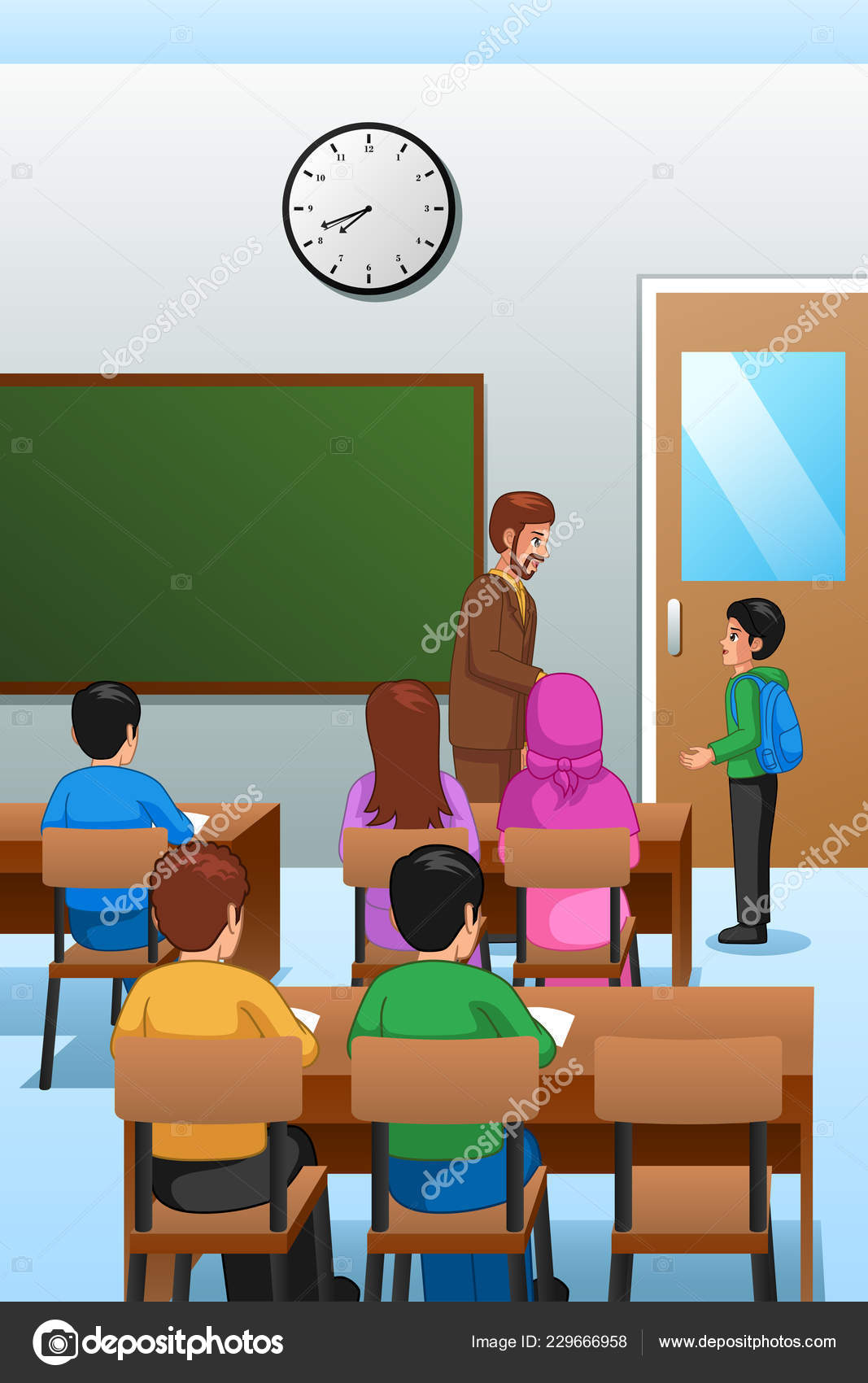 Hand draw classroom supplies doodles Royalty Free Vector
