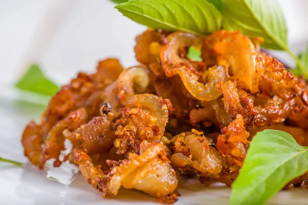 Fried Pork Garlic Thai Style — Stock Photo, Image