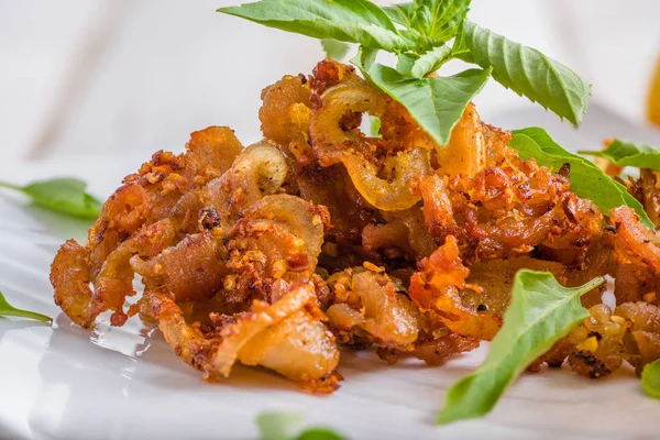 Fried Pork Garlic Thai Style — Stock Photo, Image