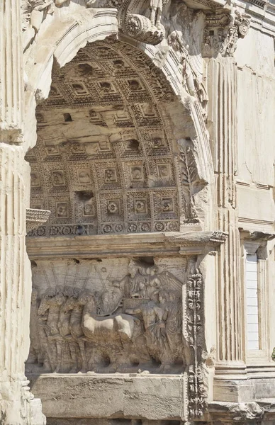 Arco di Tito, Roma, İtalya, yaz fotoğrafı — Stok fotoğraf