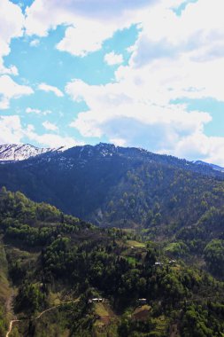 Gürcistan Dağları 'nda köy, Adjara, bahar