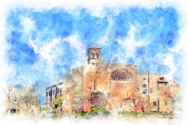 Venüs ve Roma Tapınağı'nda görünüm