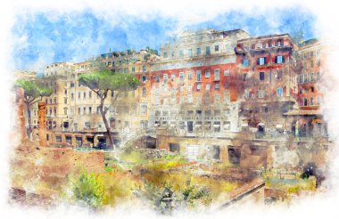 Julius Caesar 'ın öldürüldüğü yere yakın bir arkeolojik alan.