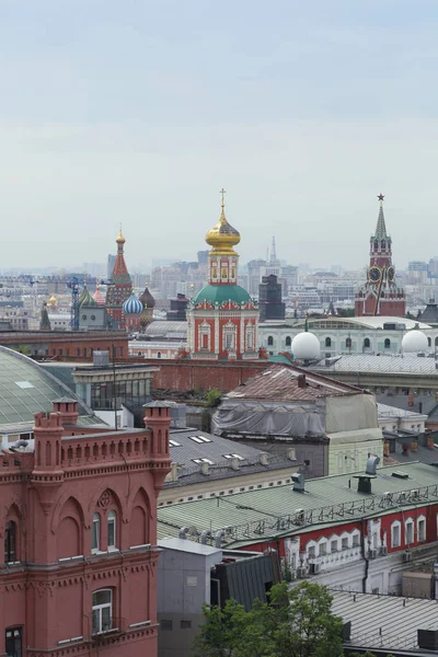 Moscow Rússia Maio 2018 Vista Aérea Telhado Centro Histórico Moscou — Fotografia de Stock
