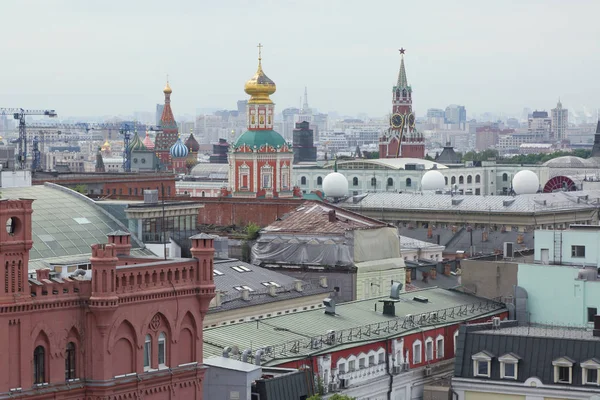 Moscow Russia May 2018 Aerial Roof View Moscow Historical Center — Stock Photo, Image