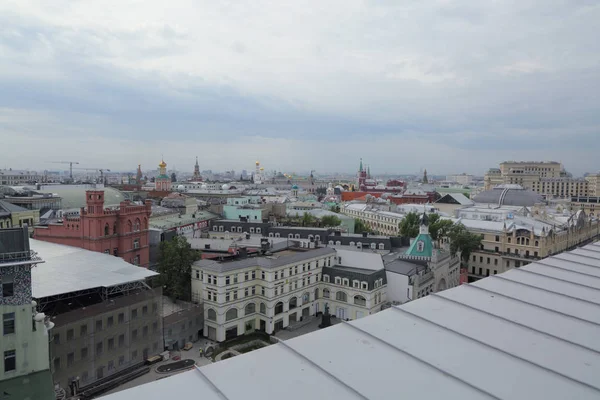 Moscow Rússia Maio 2018 Vista Aérea Telhado Centro Histórico Moscou — Fotografia de Stock