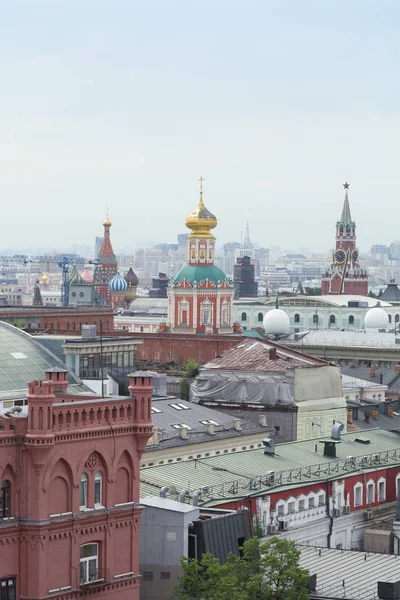 Moscow Rússia Maio 2018 Vista Aérea Telhado Centro Histórico Moscou — Fotografia de Stock