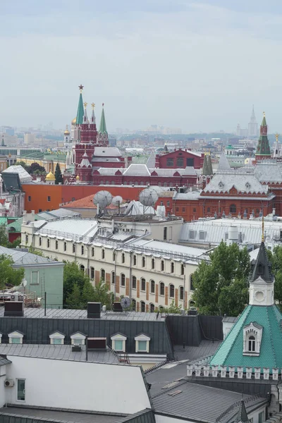 Moscow Rússia Maio 2018 Vista Aérea Telhado Centro Histórico Moscou — Fotografia de Stock