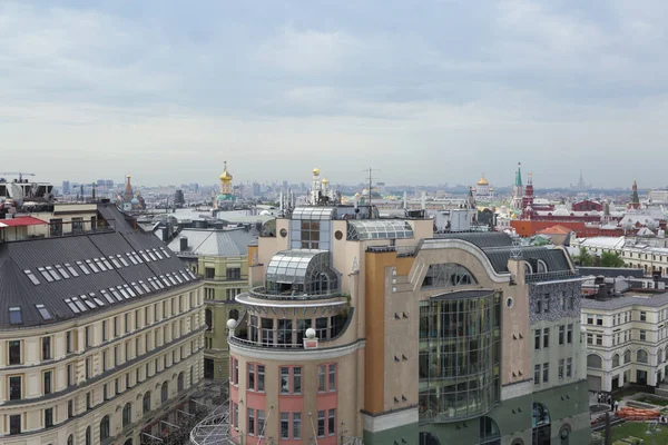Moskwa Rosja Maja 2018 Aerial Dachu Widok Historyczne Centrum Moskwy — Zdjęcie stockowe