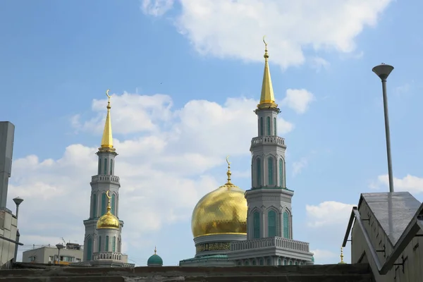 Moskou Rusland Mei 2018 Nieuw Gebouwde Kathedraal Moskee Die Gebouwd — Stockfoto