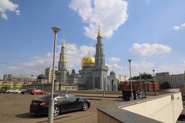 Moscow Russia May 2018 Newly Built Cathedral Mosque Which Built — Stock Photo, Image