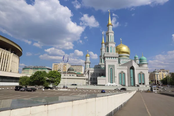 Moscow Russia May 2018 Newly Built Cathedral Mosque Which Built — Stock Photo, Image