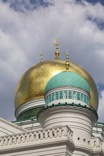 Mosca Russia Maggio 2018 Moschea Cattedrale Recente Costruzione Costruita Sul — Foto Stock