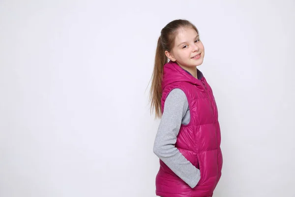 Smiling European Caucasian Teen Girl — Stock Photo, Image